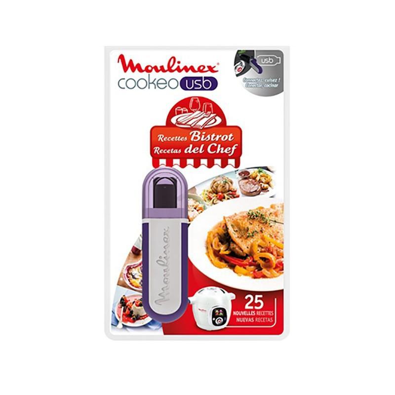 Clé USB Cookéo 25 recettes BISTROT Moulinex  XA600411