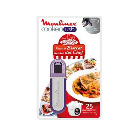 Clé USB Cookéo 25 recettes BISTROT Moulinex  XA600411