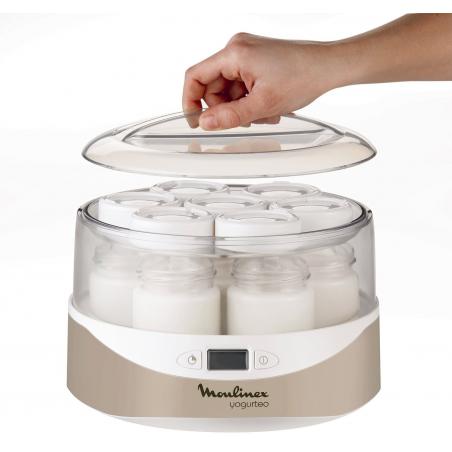Yaourtière Yogurteo - Programmable - 7 Pots de Yaourt Inclus Moulinex YG231E32 Yaourtière Yogurteo - Programmable - 7 Pots de Yaourt Inclus Moulinex YG231E32