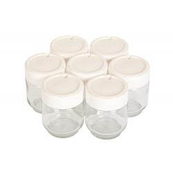 7 pots complets en verre pour yaourtière Moulinex A14A03