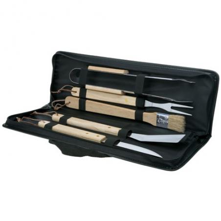 Coffret de 5 ustensiles avec manche en bois pour barbecue Electrolux 50291110000