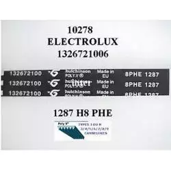 Courroie lave linge 1287H8 ELECTROLUX REF 124021140/7 OU 132672100/6