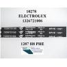 Courroie lave linge 1287H8 ELECTROLUX REF 124021140/7 OU 132672100/6