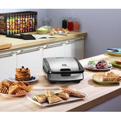 Tefal SW853D12 Snack Collection Machine à Gaufres et Croques Noir/Inox