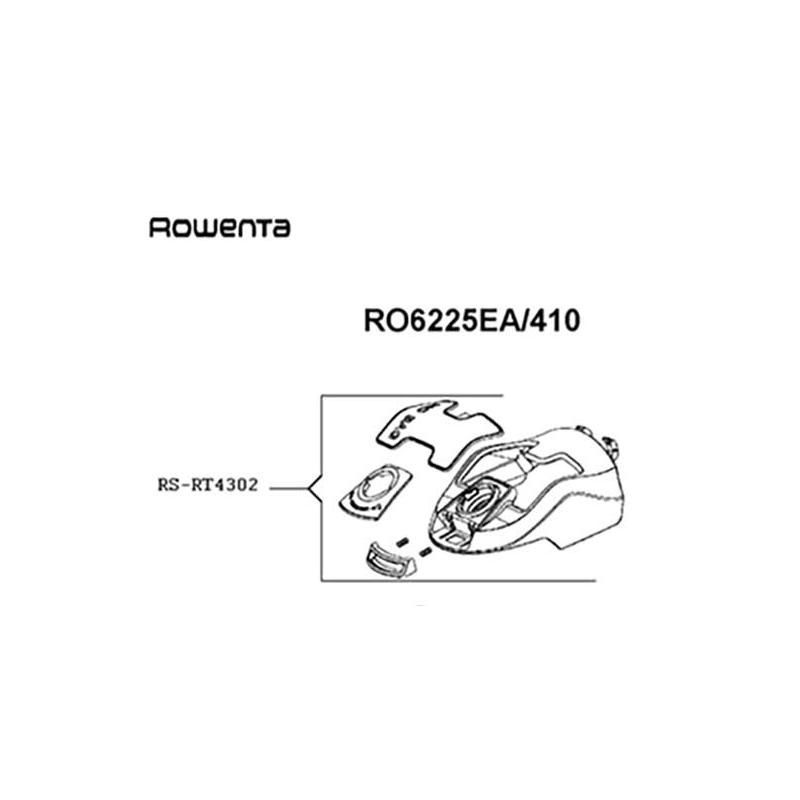 Couvercle Complet aspirateur X'trem Power Cyclonic Rowenta RS-RT4302