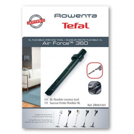 Suceur fente flexible XL aspirateur Rowenta Air Force 360 ZR903301 Suceur fente flexible XL aspirateur Rowenta Air Force 360 ZR903301