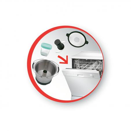 Mini Bol Bébé 1,4 L avec 4 pots bébé pour Robot Cuiseur Companion Moulinex XF387E10 Mini Bol Bébé 1,4 L avec 4 pots bébé pour Robot Cuiseur Companion Moulinex XF387E10