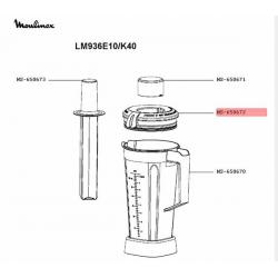 Couvercle bol Blender Moulinex Haute Vitesse Ultrablend MS-650672