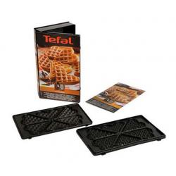 Coffret de 2 plaques gaufre coeur + 1 livre de recettes pour gaufrier Snack Collection XA800612