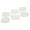 Lot de 6 couvercles blancs pot à yaourt Seb SS-194113