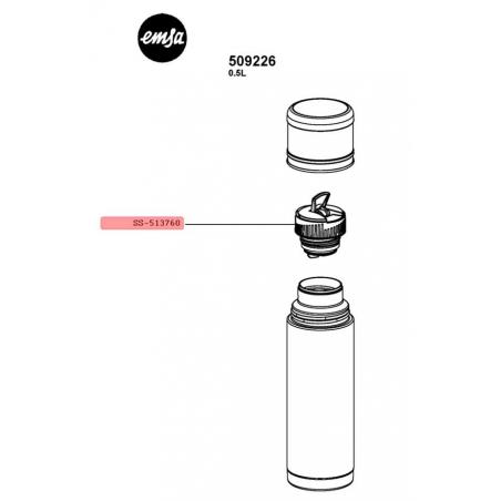 Bouchon thermo Mobility EMSA SS-513760