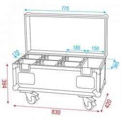 Fly Case pour 6 pcs EventLITE D7022