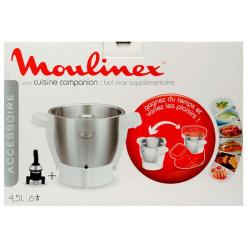 Bol inox complet pour robot companion moulinex XF380E11 ou XF382E38