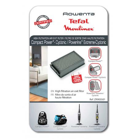 Filtre Aspirateur Powerline Extreme Compact Power ZR903501 Filtre Aspirateur Powerline Extreme Compact Power ZR903501