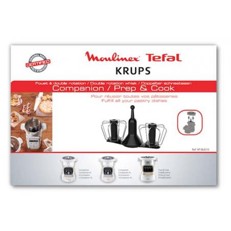 Fouet Double Rotation pour Robot Companion Moulinex XF38J010 Fouet Double Rotation pour Robot Companion Moulinex XF38J010