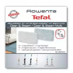 Kit 2 lingettes pour Nettoyeur vapeur Clean & Steam Rowenta ZR850002