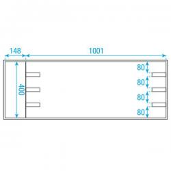 Fly case pour 12 Barres SUNSTRIP ACTIVE D7039