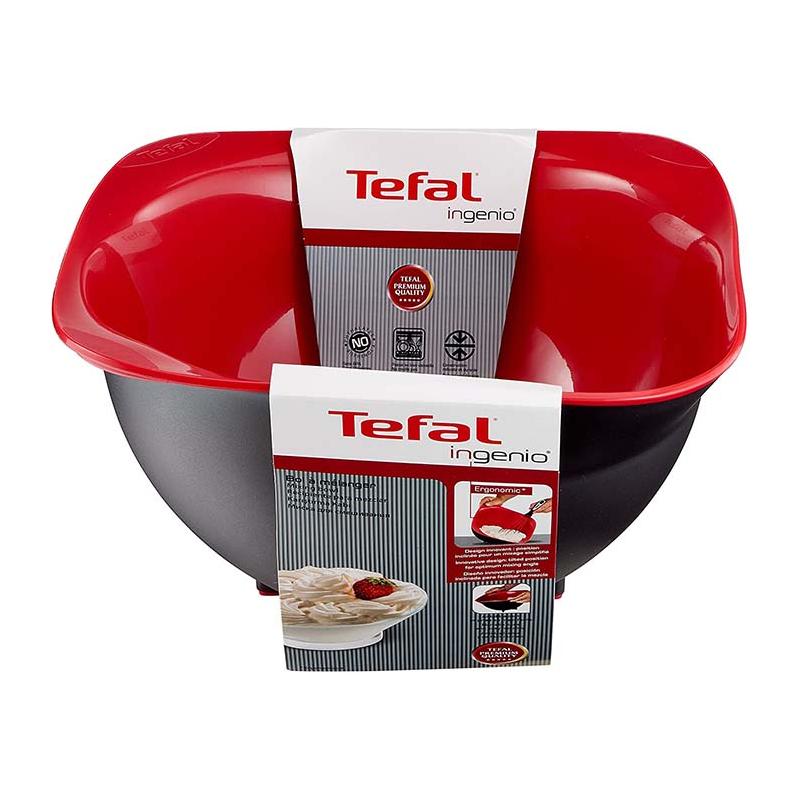 Tefal Ingenio K2070414 Bol De Préparation 1,5L, Rouge Et Noir, Compatible Lave Vaiselle