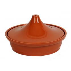 Plat marron + couvercle sans poignée de Tajine Ø 360MM Tefal TS-01000590 - TS-01028110