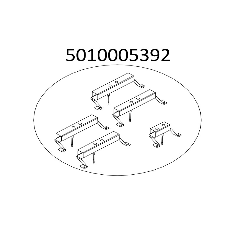 Kit électrodes avec support barbecue gaz master 4 series classic EXS  5010005392
