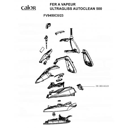 Bouchon de reservoir fer vapeur Calor ref : CS-00114122 Bouchon de reservoir fer vapeur Calor ref : CS-00114122