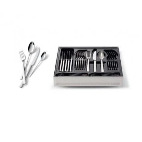 Ménagère de 24 pièces en INox 18/10 pour Ustensile de Cuisine Lagostina ref : 014424650524 Ménagère de 24 pièces en INox 18/10 pour Ustensile de Cuisine Lagostina ref : 014424650524
