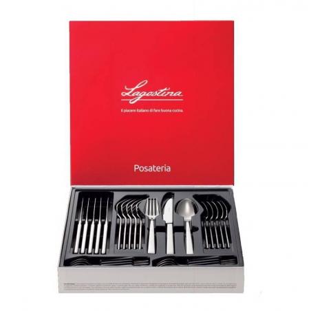 Ménagère de 24 pièces en INox 18/10 pour Ustensile de Cuisine Lagostina ref : 014424650524